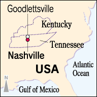 Nashville map