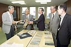 中国新聞ビルにて