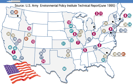 米国軍環境政策研究所のリポート(1995年6月)参照