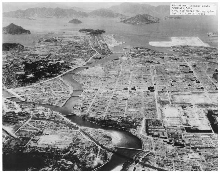 Documenting Hiroshima of 1946: In January, aerial