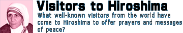 Visitors to Hiroshima