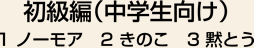 中学生用問題の解答